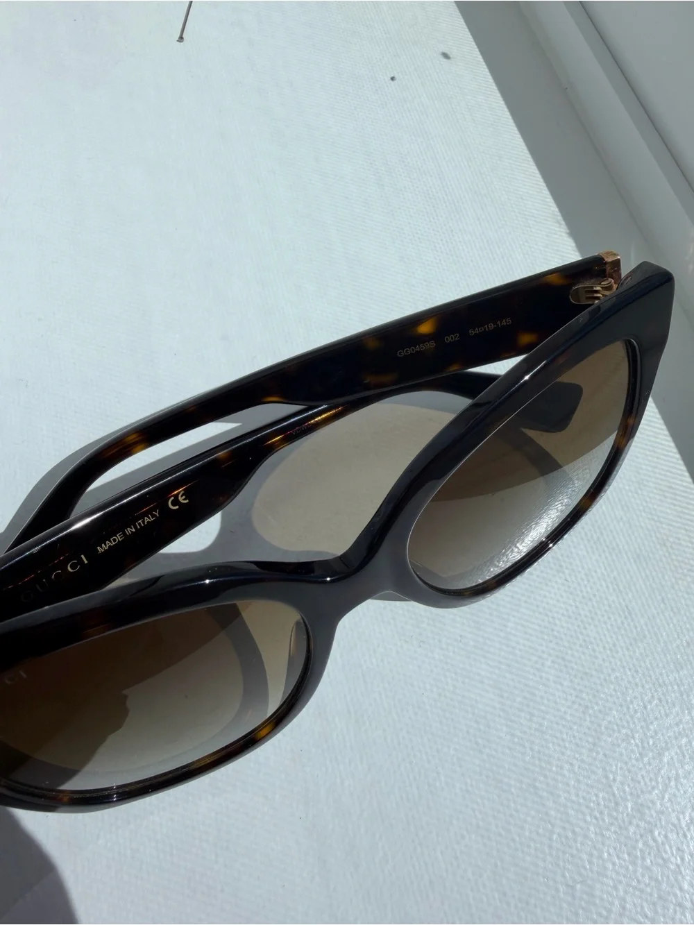 Gucci Tortoiseshell Cat-Eye Women’s Sunglasses - Brown Lenses